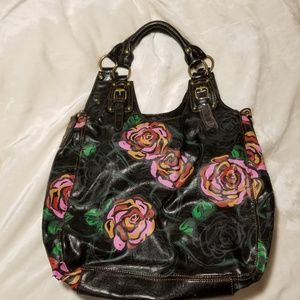Steve Madden rose floral hobo bag